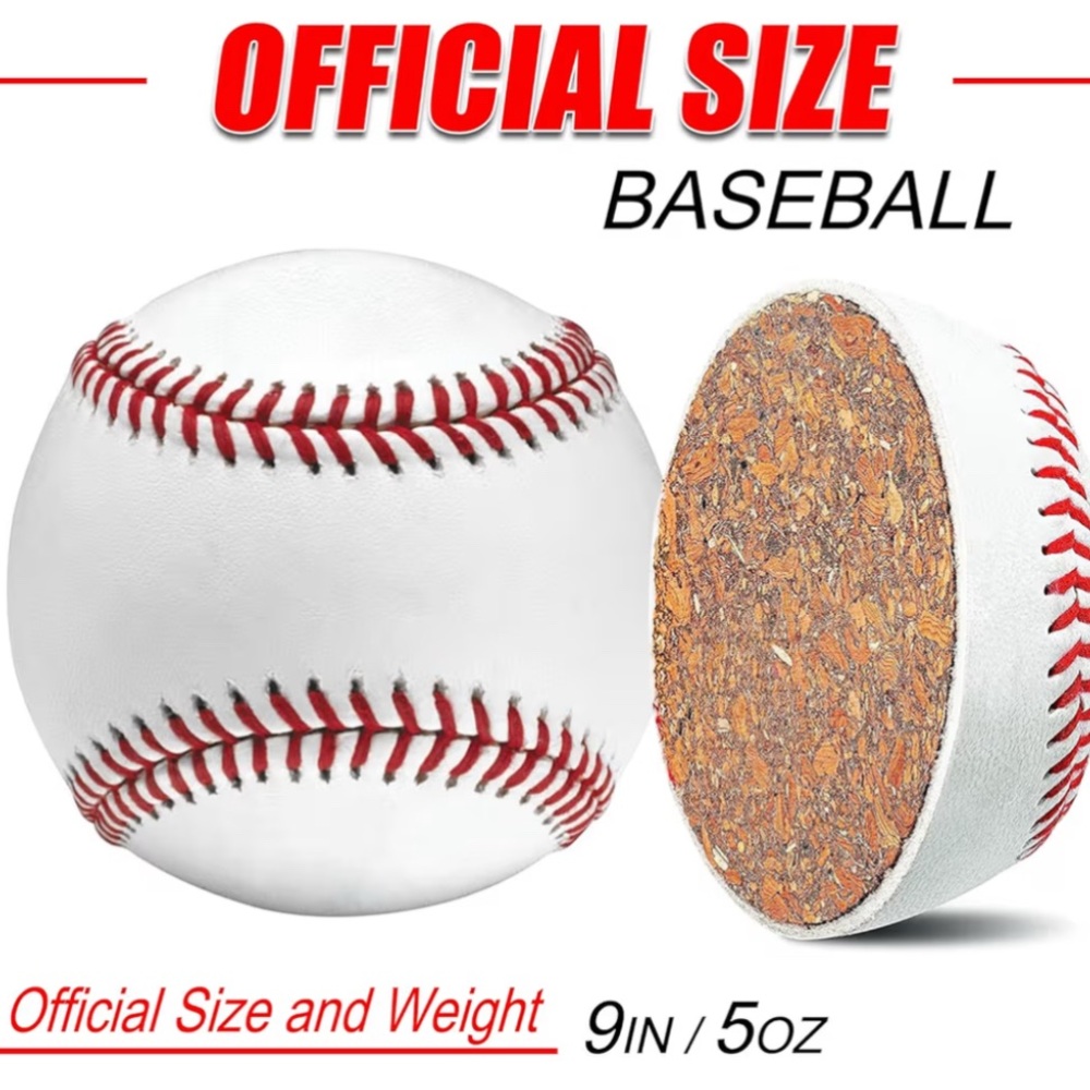 6 Pack - Official Size Baseball 9” NEW